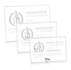 Polaris (H) Silver Rectangle Acrylic Award - Acrylic Awards