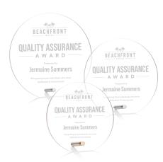 Polaris Silver Circle Acrylic Award - Acrylic Awards