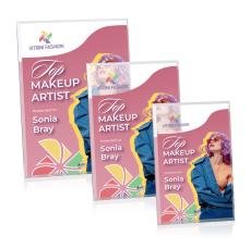 Polaris (V) Full Color Silver Rectangle Acrylic Award - Full Color Imprint