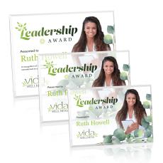 Polaris (H) Full Color Silver Rectangle Acrylic Award - Full Color Imprint