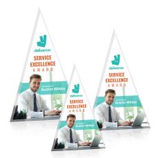 Polaris Tower Full Color Silver Towers Acrylic Award - Acrylic Awards