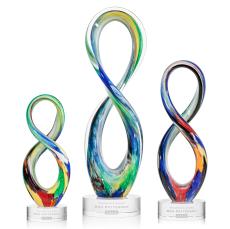 Duarte Clear on Stanrich Base Unique Glass Award - Crystal Awards