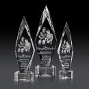 Manilow Clear on Paragon Base (3D) Diamond Crystal Award