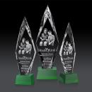 Manilow Green on Robson Base (3D) Diamond Crystal Award