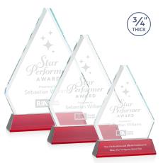 Fyreside Red on Newhaven Diamond Crystal Award - Crystal Awards