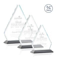Fyreside Black Diamond Crystal Award - Crystal Awards