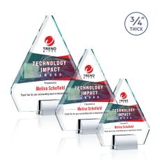Roxborough Full Color Chrome Diamond Crystal Award - Full Color Imprint