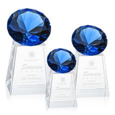 Celestina Gemstone Sapphire Crystal Award - Colored Crystal Awards