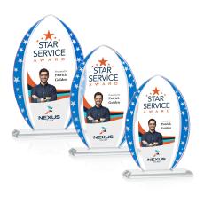 Mystique Arrowhead Full Color Star Crystal Award - Full Color Imprint