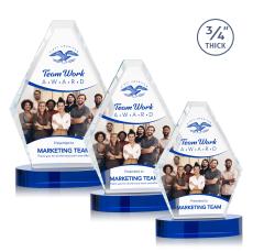 Sloane Full Color Polygon Crystal Award - Full Color Imprint