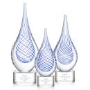 Kentwood Clear on Marvel Base Tear Drop Glass Award
