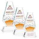 Kingsley Full Color Clear on Newhaven Base Polygon Crystal Award