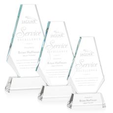 Kingsley Clear on Newhaven Base Polygon Crystal Award - Crystal Awards