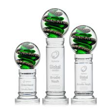 Zodiac Towers on Colverstone Base Glass Award - Glass Awards