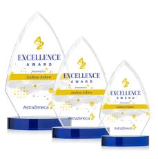 Idaho Full Color Blue Peaks Crystal Award - Awards and Trophies
