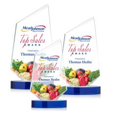 Portland Full Color Blue Peaks Crystal Award - Awards and Trophies