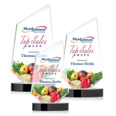 Portland Full Color Black Peaks Crystal Award - Awards and Trophies