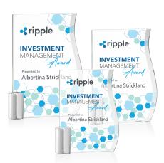 Holbrook Full Color Unique Crystal Award - Metal Awards