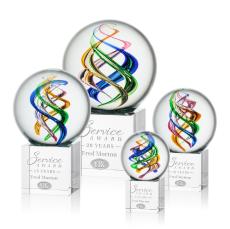 Galileo Globe on Granby Base Glass Award - Glass Awards