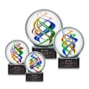 Galileo Black on Paragon Base Globe Glass Award
