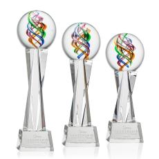 Galileo Clear on Grafton Base Globe Glass Award - Glass Awards