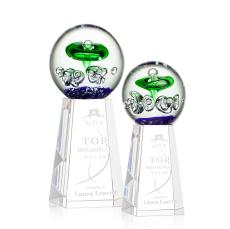 Aquarius Globe on Novita Base Glass Award - Glass Awards
