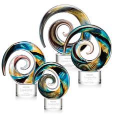Nazare Clear on Marvel Circle Glass Award - Glass Awards
