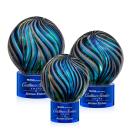 Malton Blue on Marvel Base Globe Glass Award