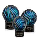Malton Black on Marvel Base Globe Glass Award
