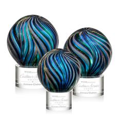 Malton Clear on Marvel Base Globe Glass Award - Glass Awards