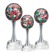 Fantasia Globe on Willshire Base Glass Award - Glass Awards