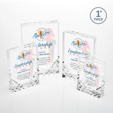 Elektra Full Color Clear Rectangle Acrylic Award - Acrylic Awards