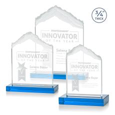 Everest Sky Blue Peaks Crystal Award - Awards and Trophies