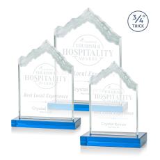 McKinley Sky Blue Peaks Crystal Award - Crystal Awards