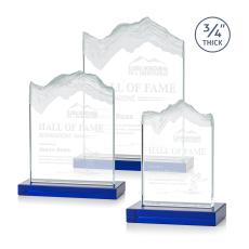 Kilimanjaro Blue Peaks Crystal Award - Colored Crystal Awards