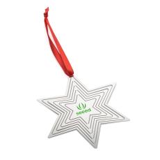 Glittering Celebrate Star Pop Out Ornament - Ornaments