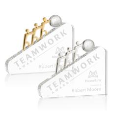 Synergy Globe Crystal Award - Metal Awards