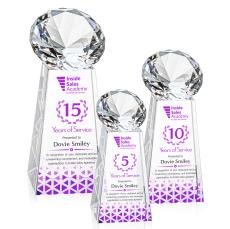 Novita Full Color Diamond Crystal Award - Full Color Imprint