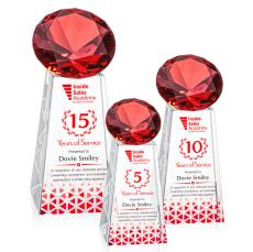 Novita Full Color Ruby Crystal Award - Full Color Imprint