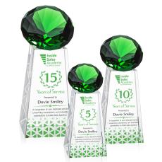 Novita Full Color Emerald Crystal Award - Full Color Imprint