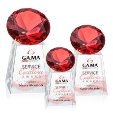 Celestina Full Color Ruby Crystal Award - Full Color Imprint