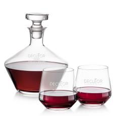 Tucson Decanter & Stemless Wine Set - Corporate Gifts