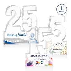 Astoria Full Color Number Acrylic Award - Full Color Imprint