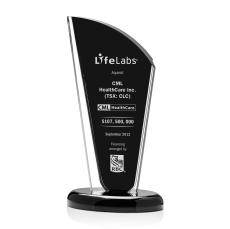 Bridgewood Black Unique Acrylic Award - Acrylic Awards
