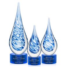 Marlin on Marvel Base - Blue - Glass Awards