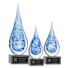 Marlin on Hancock Base - Black - Glass Awards