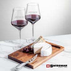 Swissmar Acacia Board &  2 Bretton Wine - Corporate Gifts