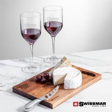 Swissmar Acacia Board &  2 Belmont Wine - Corporate Gifts