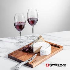 Swissmar Acacia Board &  2 Naples Wine - Corporate Gifts