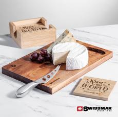 Swissmar Acacia Board & Bamboo Coasters - Coasters